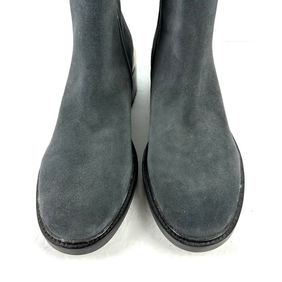 Vince Camuto Kourtly Boots 9.5 Gray Blue Suede Zip Up Bootie 41 Brand New - Picture 3 of 12